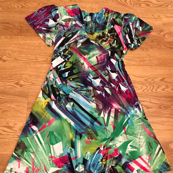 Dream Dance Dress, a Boutique Line Made in U.S.A. Comes in a Color Splash Design - Picture 9 of 11